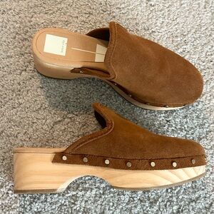 Dolce Vita Brown Suede Clogs